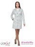 Классическое пальто CONSO SM180113 - platino – платина​ длины выше колена для весенней погоды. Модель полуприталенного силуэта с лацканами. Фото 1