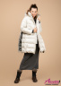 Зимнее женское пальто-пуховик с капюшоном НАОМИ 1109 Ivory - Молочный 2020