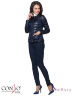 Стильная куртка CONSO SS170123 - navy - тёмно-синий​ – для повседневных весенних образов. Приталенный силуэт классической длины и с круглым вырезом. Модель застегивается на металлическую молнию с двойным фирменным замком. Фото 2