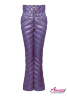 Детские брюки на пуху, высокая талия, удобный крой, молнии по низу брюк для разной обуви  PRINCESS NAUMI 251 Q Lilac - Лиловый