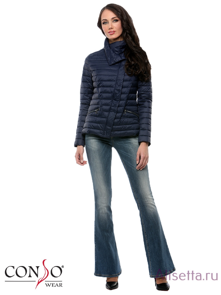 Куртка женская CONSO SS170124 - navy - тёмно-синий