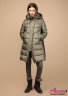 Зимнее женское пальто-пуховик с капюшоном НАОМИ 1109 Khaki - Хаки