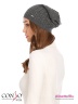 Вязаная шапка Conso KH180315 - dark grey – темно-серый простой формы изготовлена из приятного на ощупь смесового трикотажа с добавлением шерсти. Фото 2