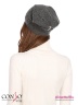 Вязаная шапка Conso KH180315 - dark grey – темно-серый простой формы изготовлена из приятного на ощупь смесового трикотажа с добавлением шерсти. Фото 3