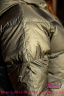 Зимнее пуховое пальто с капюшоном на молнии НАОМИ 1152 Khaki - Хаки