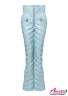 Зимний костюм из премиальной лаковой ткани: куртка и брюки на натуральном пуху NAUMI 820+851 Q AQUA