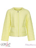 CONSO SG170202 - lemon - желтый - стильная куртка для девочек, для повседневных весенних образов. Классическая модель с круглым вырезом дополнена накладными карманами. Фото 4