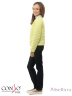 CONSO SG170202 - lemon - желтый - стильная куртка для девочек, для повседневных весенних образов. Классическая модель с круглым вырезом дополнена накладными карманами. Фото 2