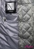 Стильная куртка на пуху свободного силуэта с натуральным меховым воротником NAUMI 740 A Grey-Olive 2020-2021