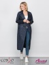Модное женское пальто на весну и лето Conso SL 190101 night – темно-синий приталенного силуэта длиной миди. Купите недорого в официальном интернет-магазине Alisetta.ru. Фото 7
