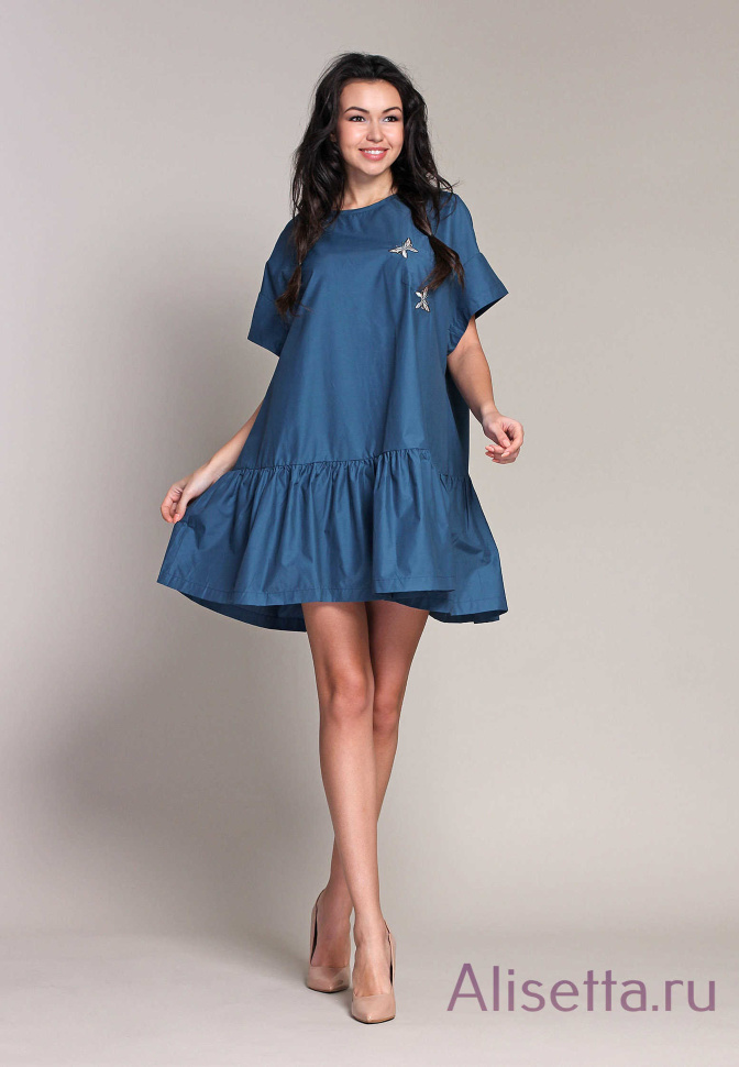 Платье NAUMI SS17 051 PETROL - синий
