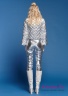 Куртка женская пуховая NAUMI 18 W 801 01 23 Silver – Серебряный​. Прямого силуэта, среднего объема, длиной до талии. Рукав втачной двухшовный. Вид сзади 2