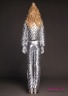Куртка женская пуховая NAUMI 18 W 801 01 23 Silver – Серебряный​. Прямого силуэта, среднего объема, длиной до талии. Рукав втачной двухшовный. Вид сзади 1