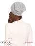 Вязаная шапка Conso KH180315 - light grey – светло-серый простой формы изготовлена из приятного на ощупь смесового трикотажа с добавлением шерсти. Фото 3