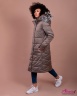 Зимнее пальто с капюшоном Jane Sarta 111 - оливковый