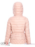 CONSO SG170205 - powder - пудра​ - стильная куртка для девочек классической длины с интересным дизайном. Приталенный силуэт, с длинными рукавами и воротником-стойкой. Модель дополнена капюшоном с резинкой, регулируемой металлическими фиксаторами. Фото 7