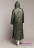 Пальто пуховое женское NAUMI 18 W 712 00 33 Olive – Зеленый​, прямого силуэта свободного объема, длиной ниже колена, с капюшоном. Вид сзади
