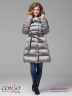 Модное пальто Conso WM 180536 - metal grey – мокрый асфальт приталенного силуэта длиной выше колена. Модель с цельнокроеным капюшоном. Фото 1
