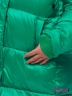 Пуховик KIWILAND для девочек с тёплыми манжетами D23614 Зеленый