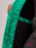 Пуховик детский KIWILAND D23614 Зеленый с утеплителем из флиса от шеи до пояса
