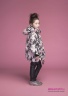 Куртка детская пуховая PRINCESS NAUMI 18 W 292 00 31 Grace rose – Принт розовый, с горизонтальной отстрочкой, центральной застёжкой молнией и верхней и внутренней ветрозащитными планками. Вид сбоку