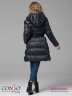 Модное пальто Conso WM 180536 - space – графитово-синий приталенного силуэта длиной выше колена. Модель с цельнокроеным капюшоном. Фото 5