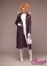 Теплый удобный пуховик-пальто, элегантная модель прилегающего силуэта НАОМИ 773 P Bordo - Бордо