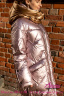 Пуховик-пальто с капюшоном оверсайз силуэта НАОМИ 1705 Rose - розовый
