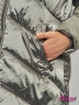 Пуховик для девочки с удобными карманами на молнии KIWILAND D3110 Серый графит
