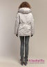 Парка женская NAUMI 18 W 780 02 42 Quartz – Серый ​зимняя на подкладе с капюшоном, с утепленной пухом подкладкой. Прямого силуэта, среднего объема. Вид сзади 2