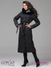 Стильное пальто Conso WLF 180501 - nero – черный прямого силуэта, длиной миди. Фото 3