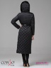 Стильное пальто Conso WLF 180501 - nero – черный прямого силуэта, длиной миди. Фото 7