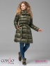 Модное пальто Conso WM 180536 - khaki – хаки приталенного силуэта длиной выше колена. Модель с цельнокроеным капюшоном. Фото 1