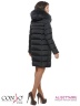 Женское пальто Conso WMF170535 - argon – мокрый асфальт​ для повседневных образов. Прямой силуэт, классической длины, с ассиметричным подолом. Фото 4