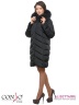 Женское пальто Conso WMF170535 - argon – мокрый асфальт​ для повседневных образов. Прямой силуэт, классической длины, с ассиметричным подолом. Фото 2