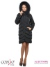 Женское пальто Conso WMF170535 - argon – мокрый асфальт​ для повседневных образов. Прямой силуэт, классической длины, с ассиметричным подолом. Фото 1