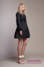 Купить облегченное пальто-кимоно NAUMI 023NS180002 BLACK - чёрный​ свободного кроя с поясом на запах, укороченное, с объемным съемным капюшоном. Фото 2