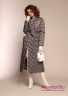 Купите пуховое пальто Miss Naumi 18 W 103 00 31 Antacid – Серый ​приталенного силуэта. Ромбовидная стежка, крупные накладные карманы. Вид спереди 2