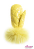 Пуховые рукавицы в комплекте к комбинезону NAUMI 854 Q Lyme -  Желтый