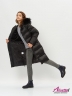 пальто для девочки зимнее утеплённое DuPont sorona и флисом KIWILAND D23614 Черный 