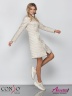 ​Модное женское пальто на весну и лето CONSO SL 190103 beige – бежевый расклешенного силуэта длиной выше колен. Купите недорого в официальном интернет-магазине Alisetta.ru. Фото 5