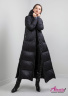 Пуховик NAUMI 1782 Black - Черный
Очень длинное женское пуховое пальто оверсайз
