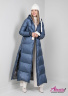  Пуховик NAUMI 1782 Blue - синий
Очень длинное женское пуховое пальто оверсайз