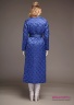 Купите пуховое пальто Miss Naumi 18 W 103 00 31 Denim – Синий ​приталенного силуэта. Ромбовидная стежка, крупные накладные карманы. Вид сзади 1