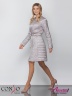 Модное женское пальто на весну и лето CONSO SL 190103 silver lilac – серебристый расклешенного силуэта длиной выше колен. Купите недорого в официальном интернет-магазине Alisetta.ru. Фото 4