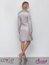 Модное женское пальто на весну и лето CONSO SL 190103 silver lilac – серебристый расклешенного силуэта длиной выше колен. Купите недорого в официальном интернет-магазине Alisetta.ru. Фото 6