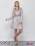 Модное женское пальто на весну и лето CONSO SL 190103 silver lilac – серебристый расклешенного силуэта длиной выше колен. Купите недорого в официальном интернет-магазине Alisetta.ru. Фото 3