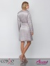 Модное женское пальто на весну и лето CONSO SL 190103 silver lilac – серебристый расклешенного силуэта длиной выше колен. Купите недорого в официальном интернет-магазине Alisetta.ru. Фото 7