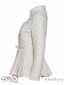 Комбинированная куртка CONSO SS170111 - ivory - молочный​ с баской для переменчивой весенней погоды. Приталенный силуэт классической длины с воротником-стойкой. Фото 8