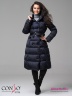 Приталенное двубортное пальто Conso WL 180502 - indigo – чернильный ​длиной ниже колена. Фото 1